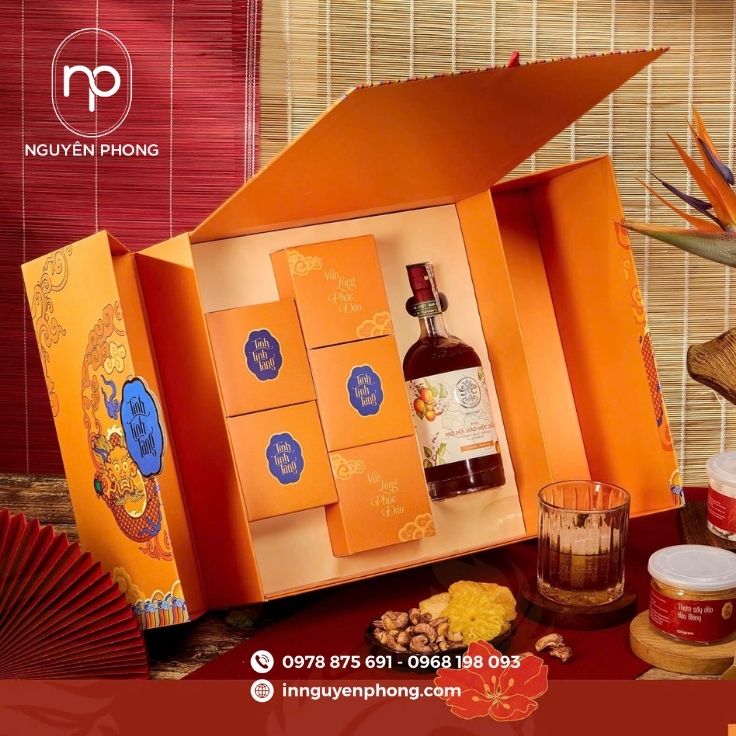 Mẫu hộp giấy cao cấp làm quà tặng